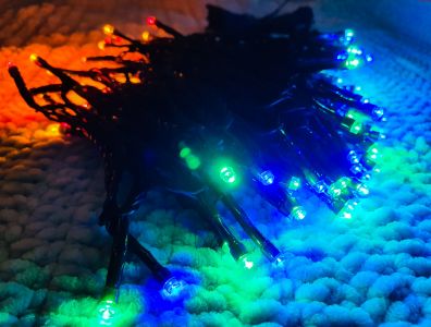 vánoční LED řetěz ZY0813T barevný, dlouhý
