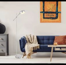 Stojací lampa stříbrná, 24099SC, 8100