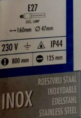 Venkovní svítidlo Porto 1914/01/47, 655
