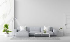 Stojací lampa bílá, L1802
