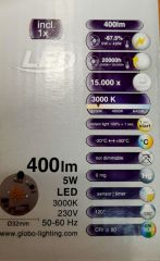 Nástěnná LED lampa 24122W, 7471