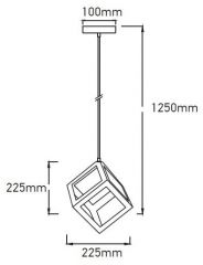 Závěsné svítidlo geometrické VT3834