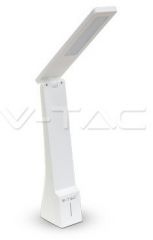 LED stolní nabíjecí lampička - barva bílá a stříbrná VT7098
