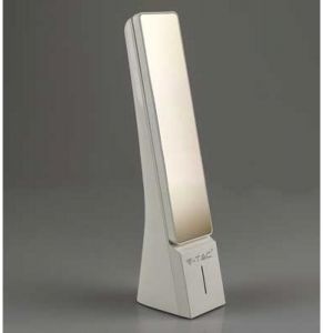 LED stolní nabíjecí lampička - barva bílá a zlatá 7099