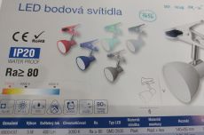 LED Lampička s klipem, černá 7656, 5W, 400Lm