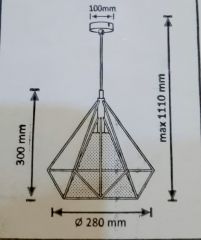 Závěsné svítidlo HIRA (314550,6205)